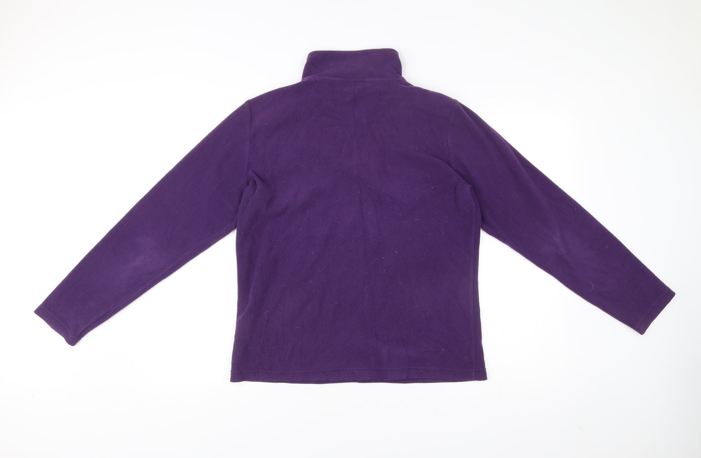 Freedom Trail Womens Purple Fleece Sweatshirt Size 12 1/4 Zip Outdoor