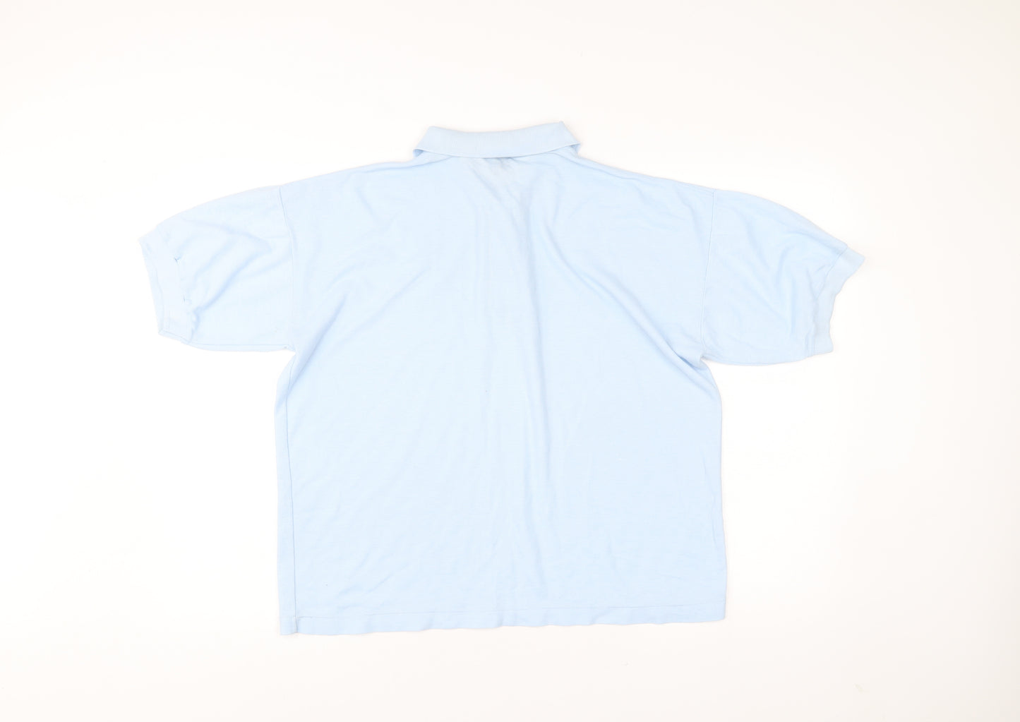 Dino Bazzi Men’s Blue Polo Shirt M Short Sleeve Collared Casual