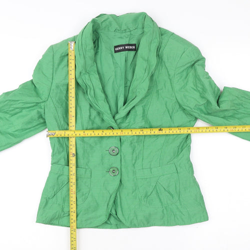 Gerry Weber Women’s Green Blazer Jacket Size 10 Smart Workwear
