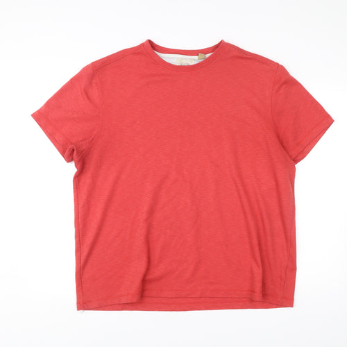 Tasso Elba Men’s Red 2XL Polyester Crew Neck Short Sleeve T-Shirt