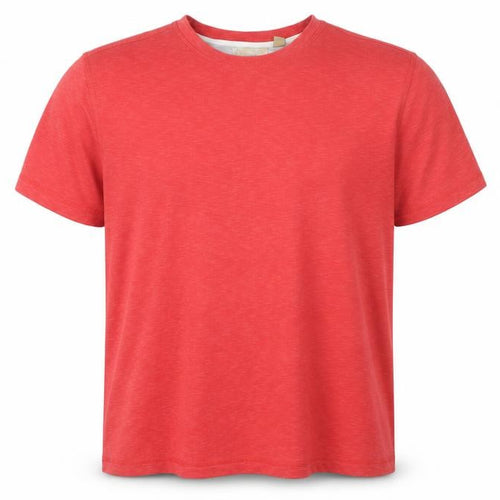 Tasso Elba Men’s Red 2XL Polyester Crew Neck Short Sleeve T-Shirt