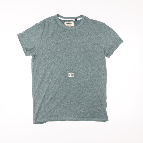 Superdry Men’s Green Large Crew Neck Short Sleeve T-Shirt