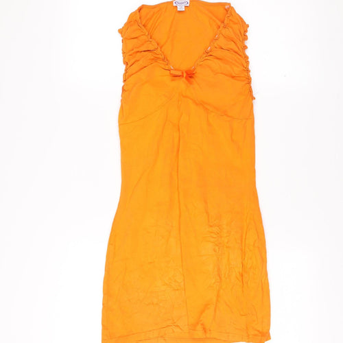Tammy Girl Teens Orange Cotton Shift Dress UK 10 Summer Casual