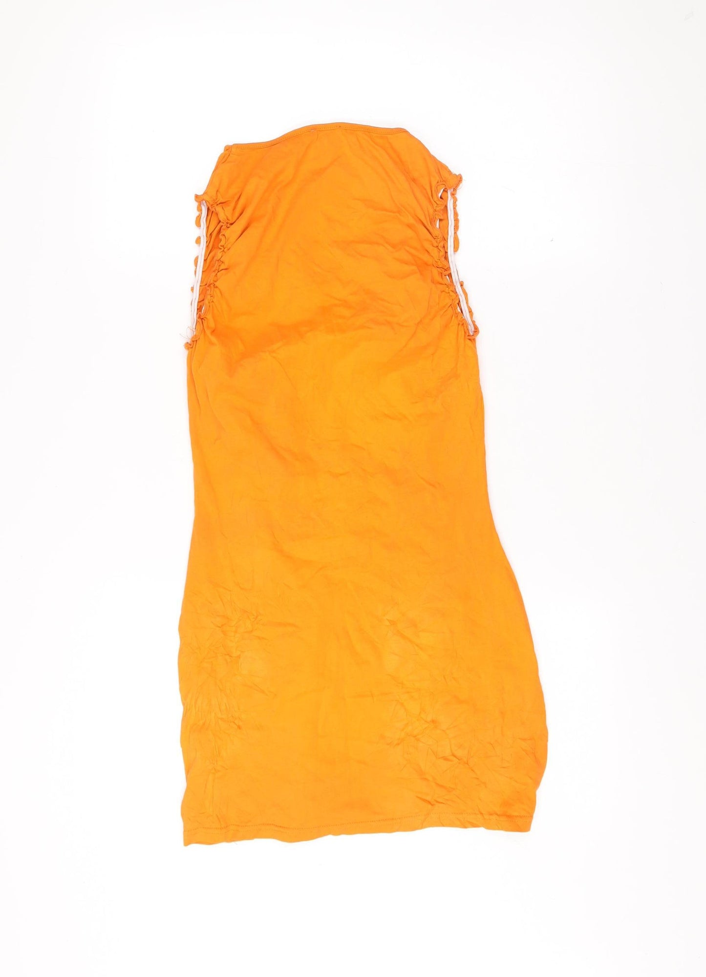 Tammy Girl Teens Orange Cotton Shift Dress UK 10 Summer Casual