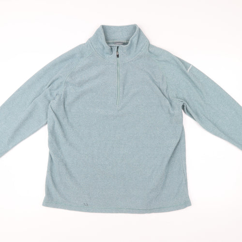 Trespass Men’s Blue 2XL Pullover Sweatshirt High Neck Half Zip