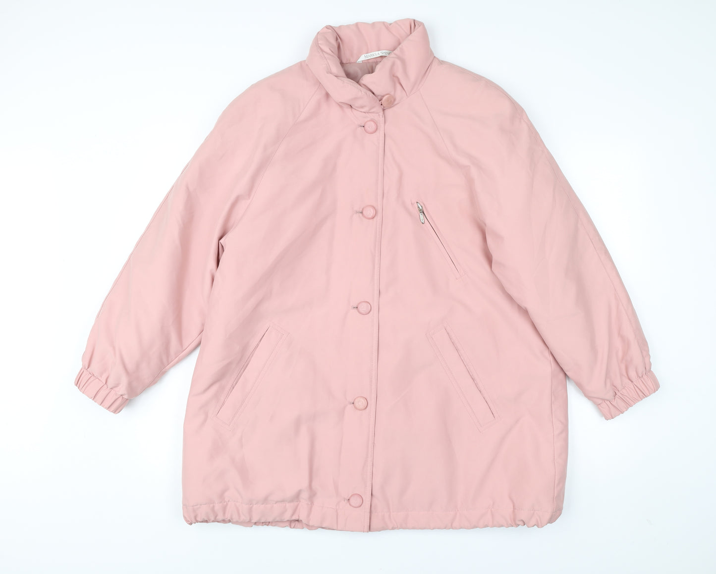 Marks and Spencer Women’s Pink Size 14 Puffer Coat Jacket