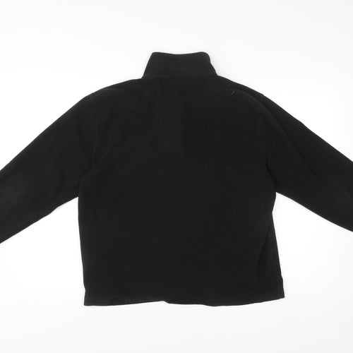 Regatta Mens Black Fleece Sweatshirt L 1/4 Zip Pullover Outdoor
