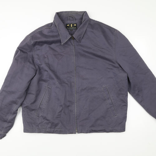 Colorplus Men's Blue XL Cotton Full Zip Casual Jacket