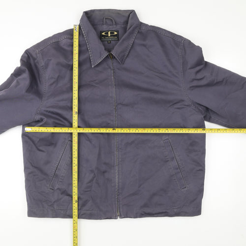 Colorplus Men's Blue XL Cotton Full Zip Casual Jacket