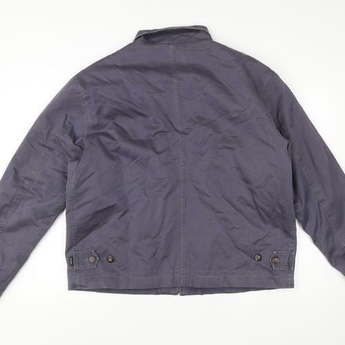Colorplus Men's Blue XL Cotton Full Zip Casual Jacket