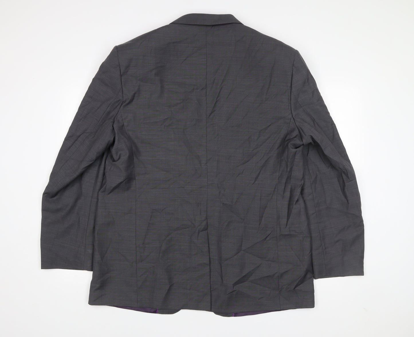 Marks and Spencer Men’s Grey Wool Blend Tailored Fit 46L Blazer Jacket