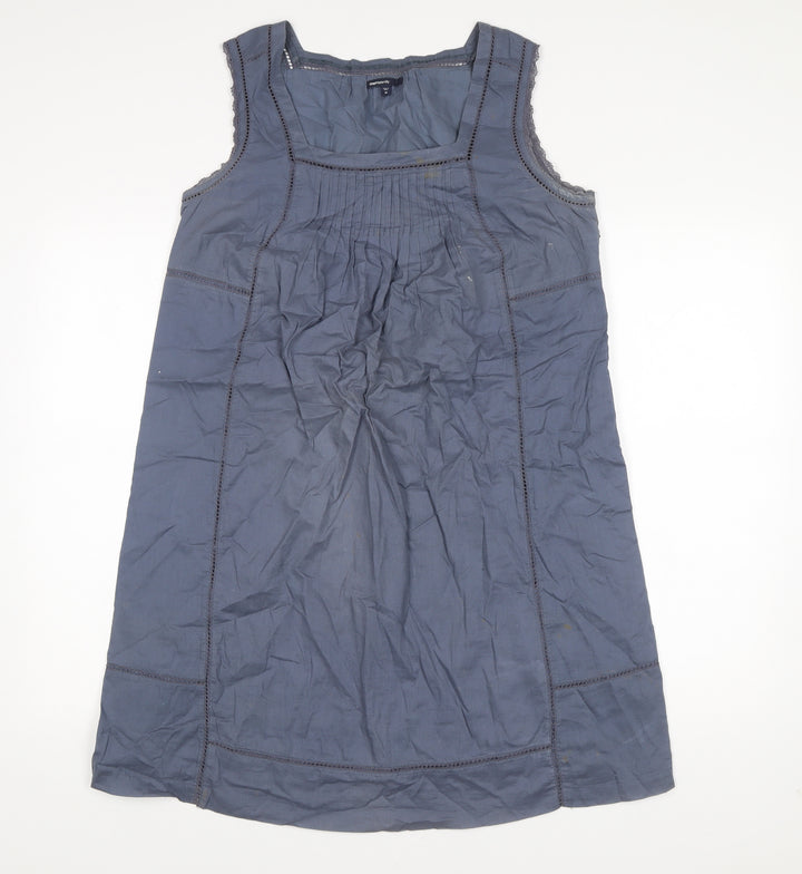 Gap Maternity Women’s Blue Cotton Shift Dress Size M Knee Length