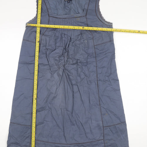 Gap Maternity Women’s Blue Cotton Shift Dress Size M Knee Length