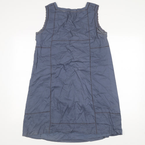 Gap Maternity Women’s Blue Cotton Shift Dress Size M Knee Length