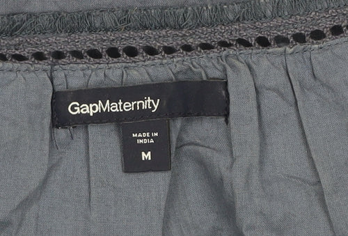 Gap Maternity Women’s Blue Cotton Shift Dress Size M Knee Length