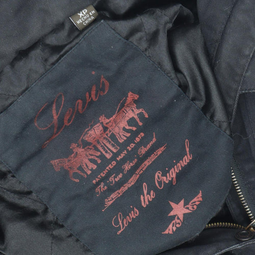Jeans The Original Womens Black Mid-Length Hooded Parka Jacket M