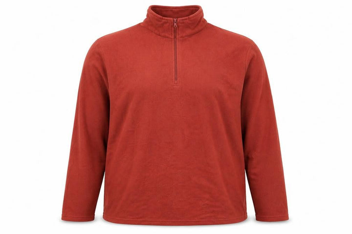 Mountain Warehouse Mens Brown XL Fleece 1/2 Zip Pullover Sweatshirt