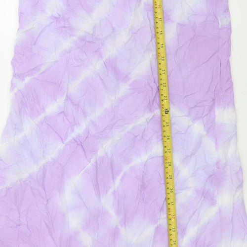 Dancing Leopard Women’s Purple Tie Dye Viscose Slip Dress S Long Summer