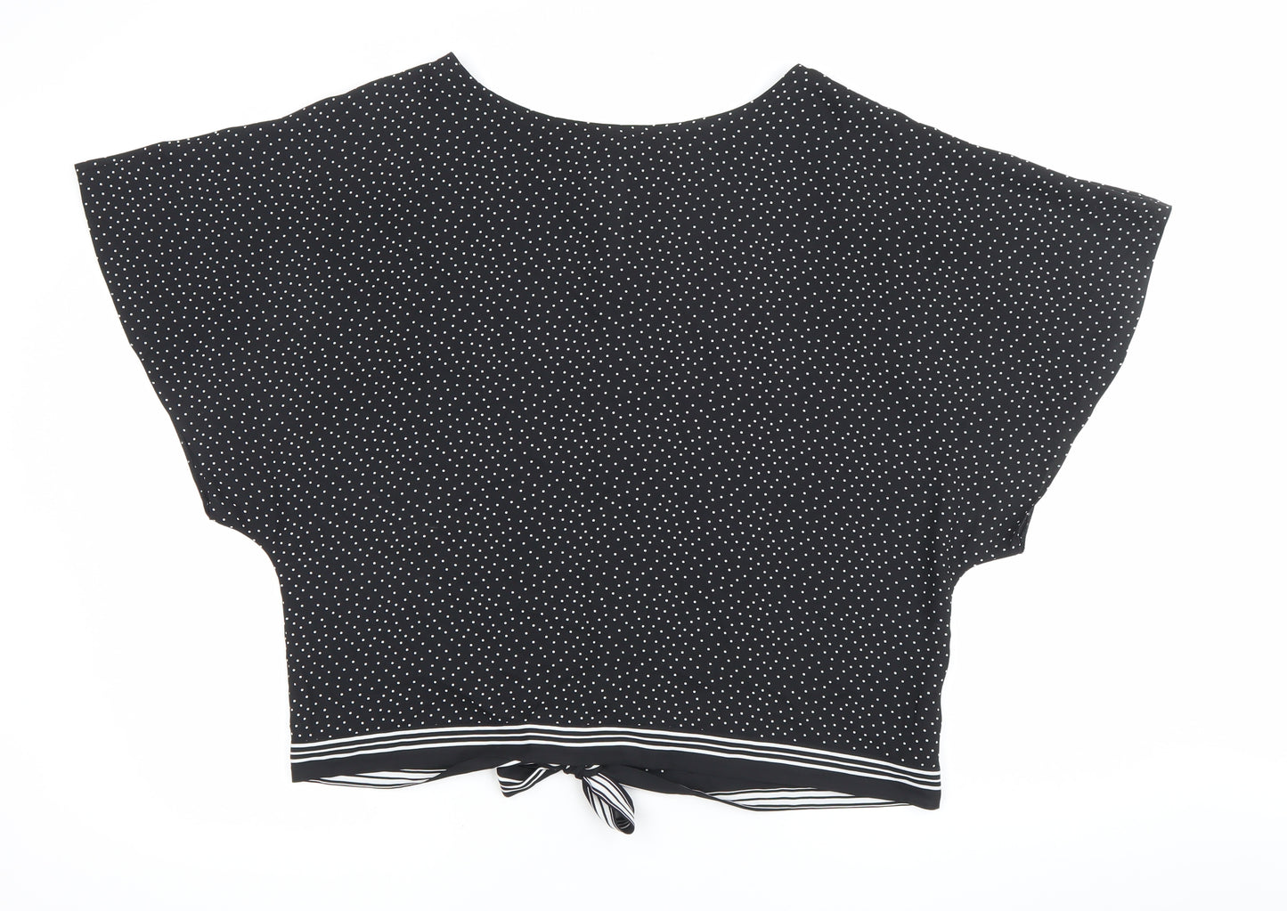 The Collection Debenhams Women Black Polka Dot Blouse Size 18