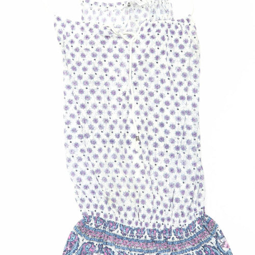 Look Womens Multicoloured Floral Camisole Blouse Size 10 Summer