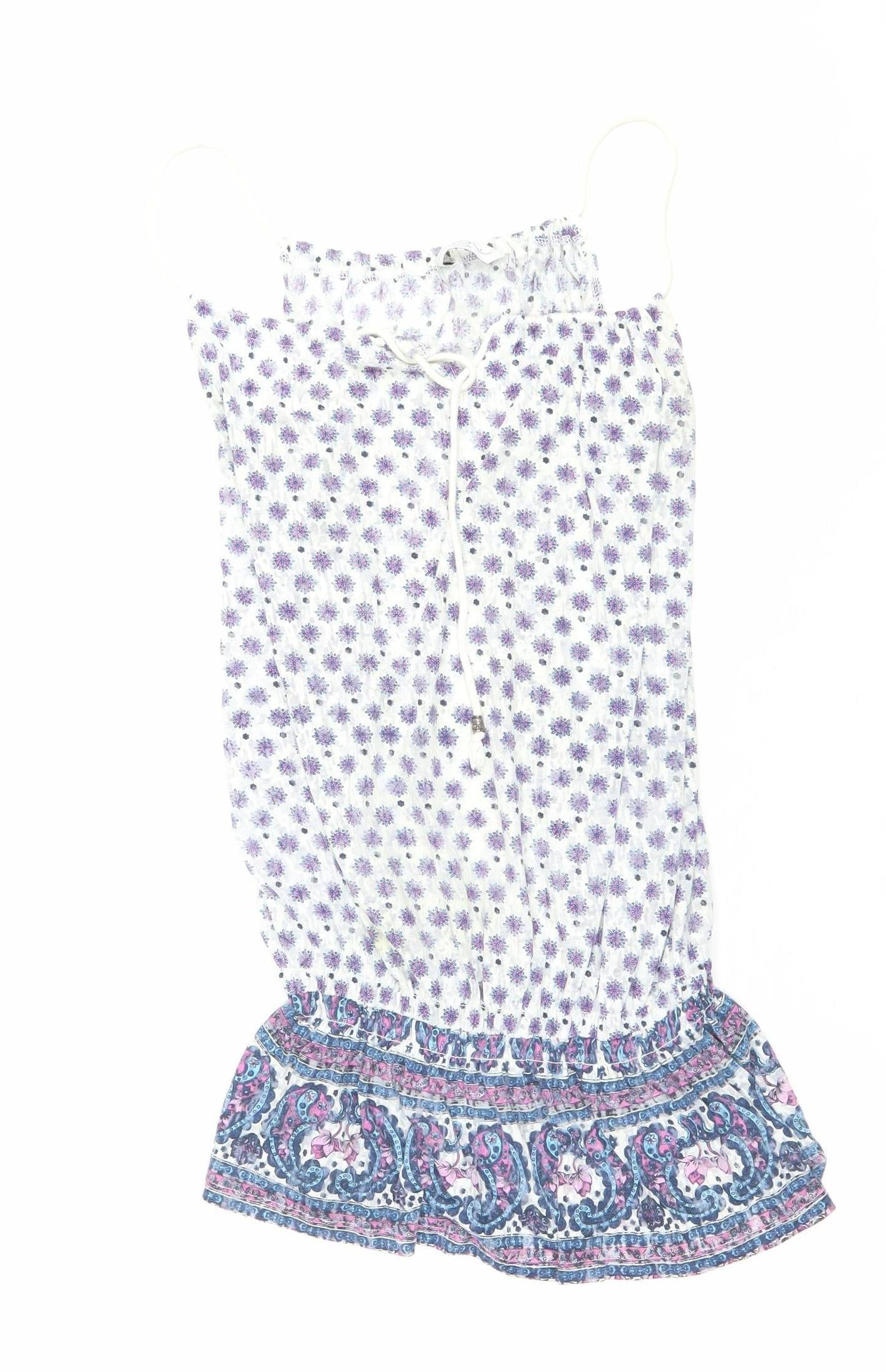 Look Womens Multicoloured Floral Camisole Blouse Size 10 Summer