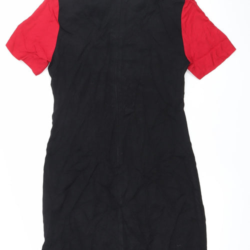 Betsy's Things Women’s Black Red Shift Dress Size 12 Retro Vintage
