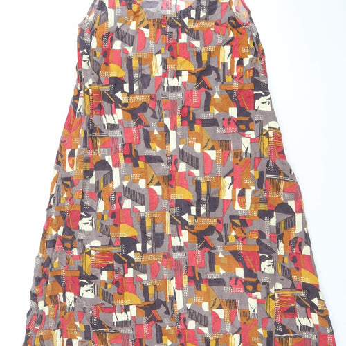 Nomads Women’s Multicoloured Geometric Cotton A-Line Dress Size 12