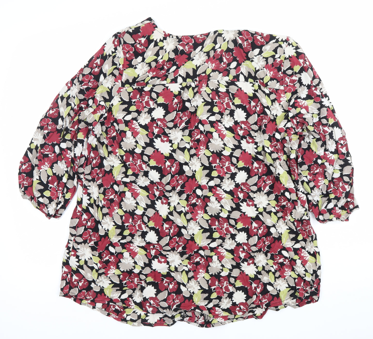 Debenhams Women’s Multicoloured Floral Viscose Tunic Blouse Size 20