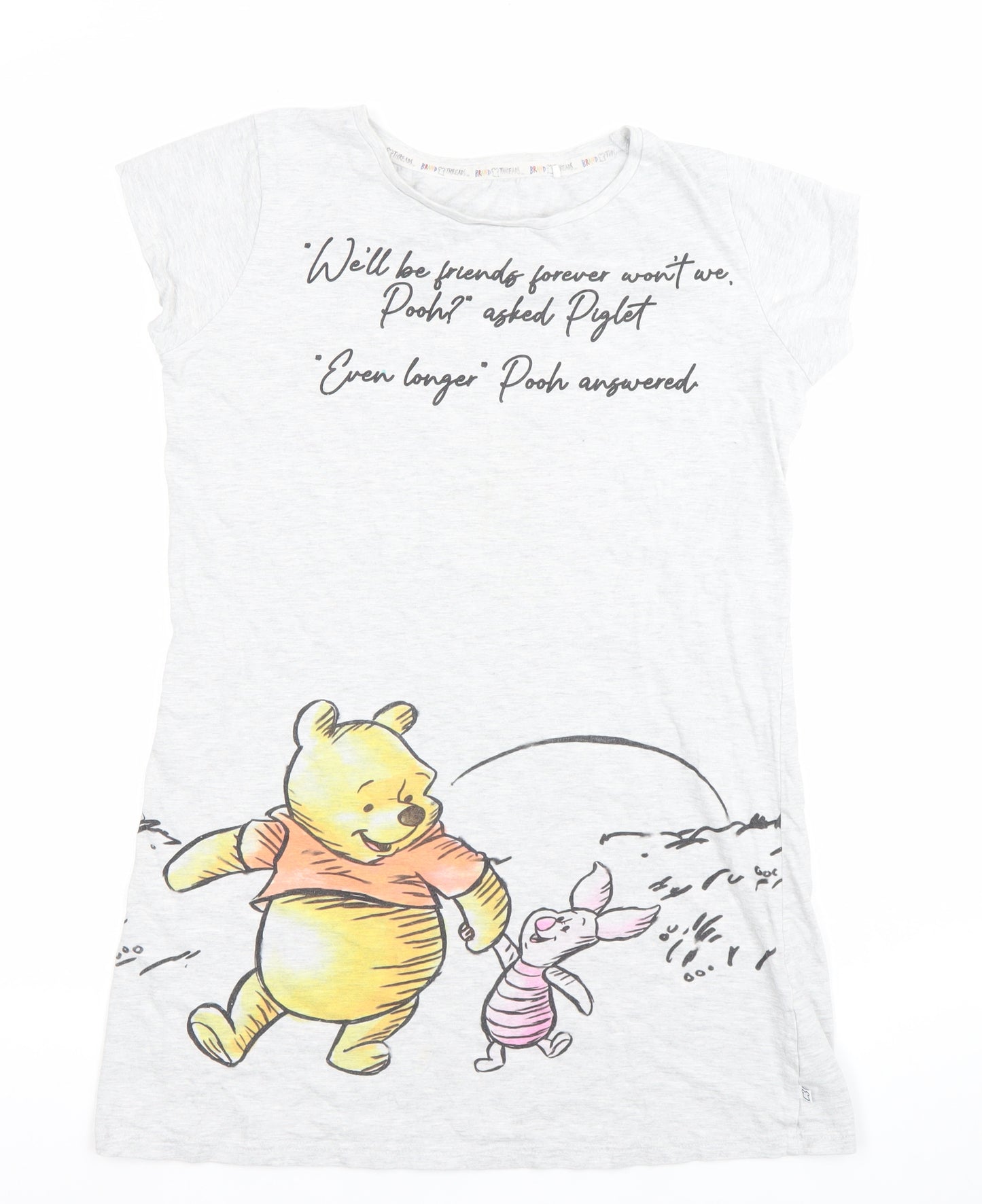 Brand Threads Womens Grey XS Winnie the Pooh Disney Nightshirt