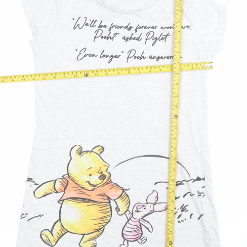 Brand Threads Womens Grey XS Winnie the Pooh Disney Nightshirt