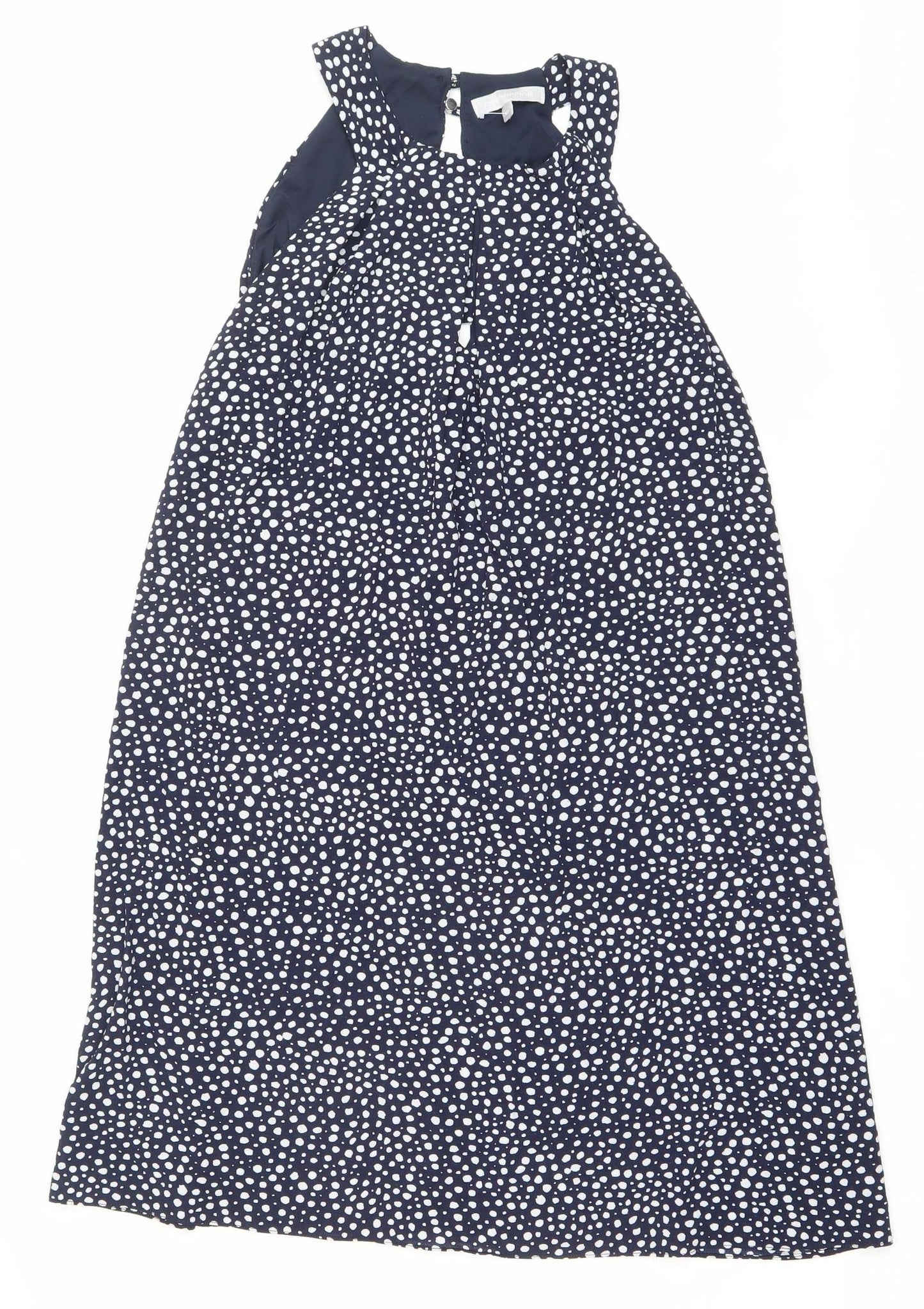 Red Herring Women’s Blue Polka Dot Halter A-Line Dress Size 12