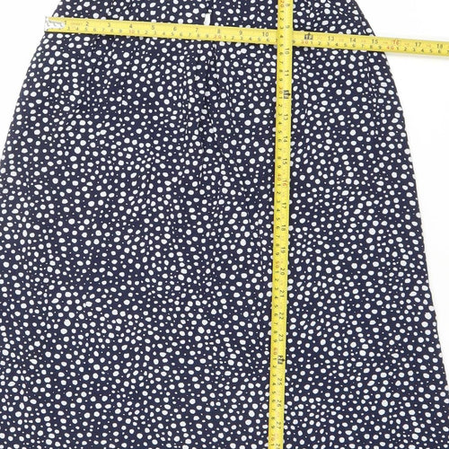 Red Herring Women’s Blue Polka Dot Halter A-Line Dress Size 12