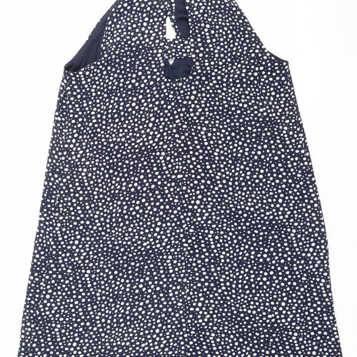 Red Herring Women’s Blue Polka Dot Halter A-Line Dress Size 12