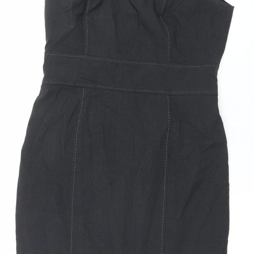 Marks and Spencer Women Black Sheath Work Dress Size 12
