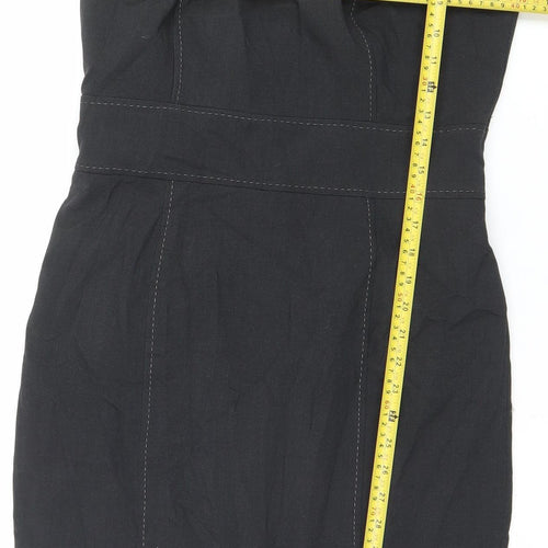 Marks and Spencer Women Black Sheath Work Dress Size 12