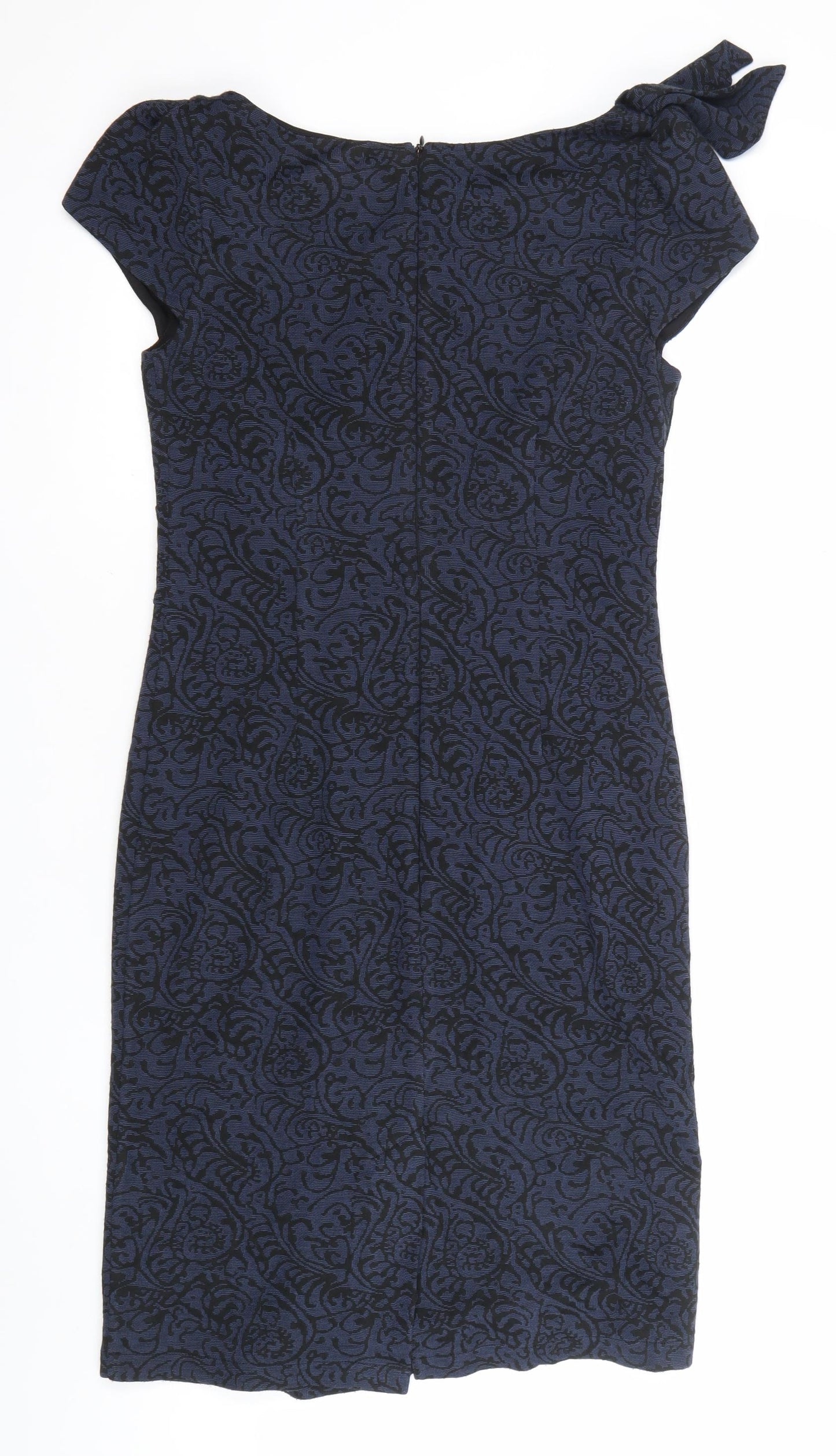 Marks and Spencer Per Una Women’s Blue Paisley Sheath Dress Size 12