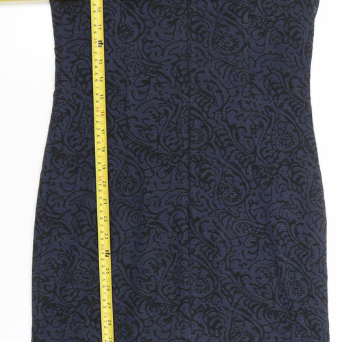 Marks and Spencer Per Una Women’s Blue Paisley Sheath Dress Size 12