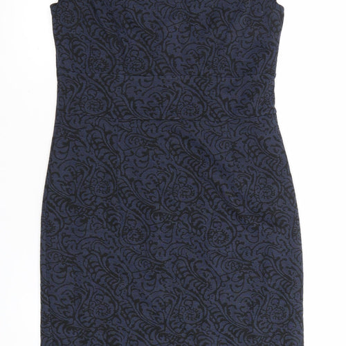 Marks and Spencer Per Una Women’s Blue Paisley Sheath Dress Size 12