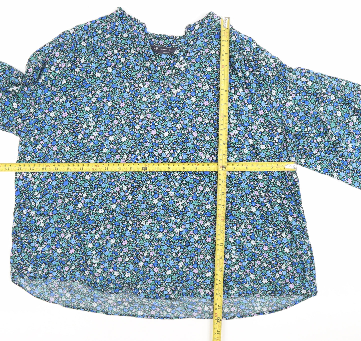 Marks and Spencer Womens Multicoloured Floral Blouse Size 12