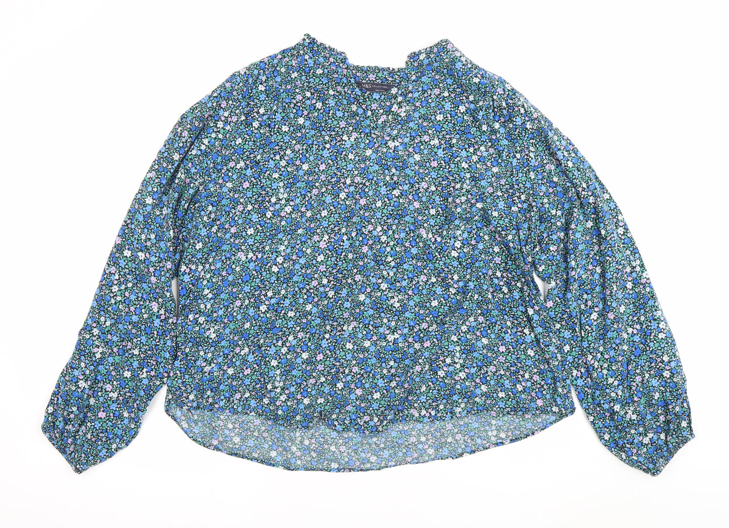 Marks and Spencer Womens Multicoloured Floral Blouse Size 12