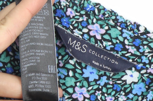 Marks and Spencer Womens Multicoloured Floral Blouse Size 12