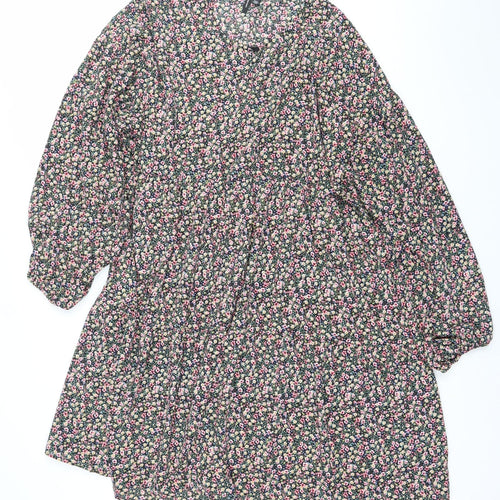 Vero Moda Womens Multicoloured Floral Smock Dress Size 14