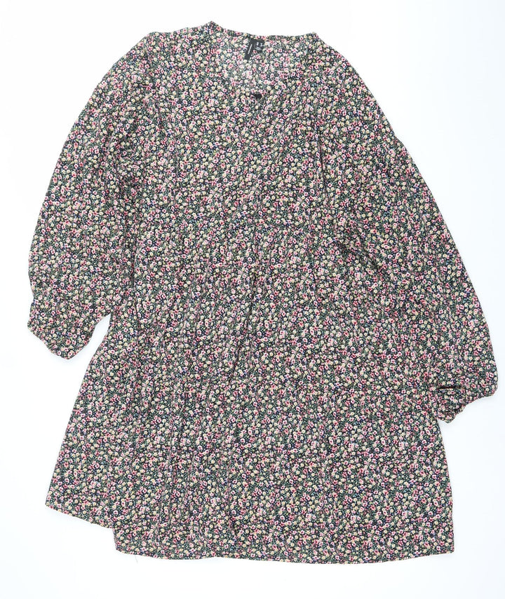 Vero Moda Womens Multicoloured Floral Smock Dress Size 14
