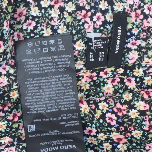 Vero Moda Womens Multicoloured Floral Smock Dress Size 14
