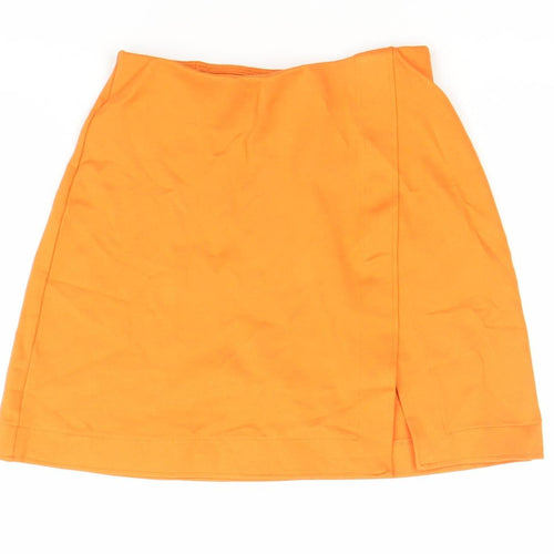 H&M Women’s Orange XS High Rise Pencil Skirt