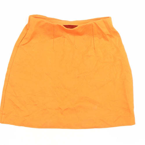 H&M Women’s Orange XS High Rise Pencil Skirt