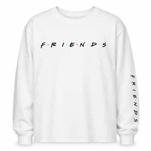 New Look Girls White Friends TV Series Sweatshirt Age 14-15 Pullover
