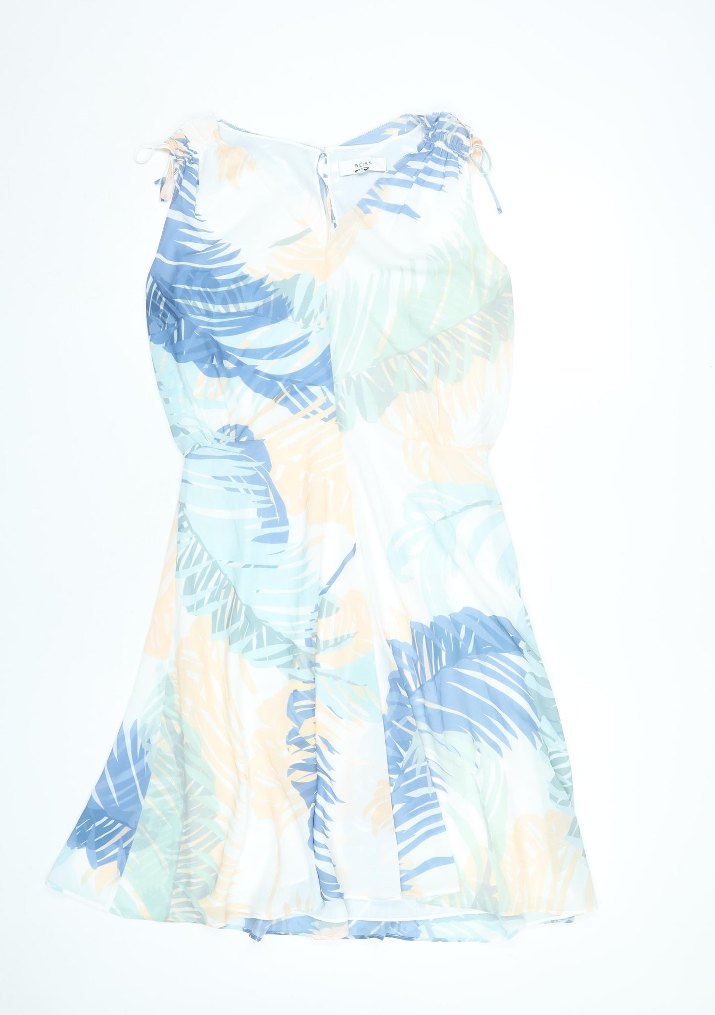Reiss Women’s Multicoloured Tropical A-Line Dress UK 10