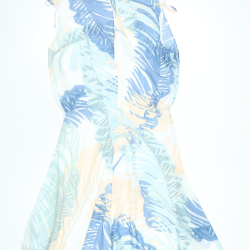 Reiss Women’s Multicoloured Tropical A-Line Dress UK 10