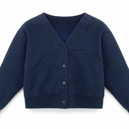 The Couture Club Women’s Blue V-Neck Cardigan Size 10 Cotton Blend